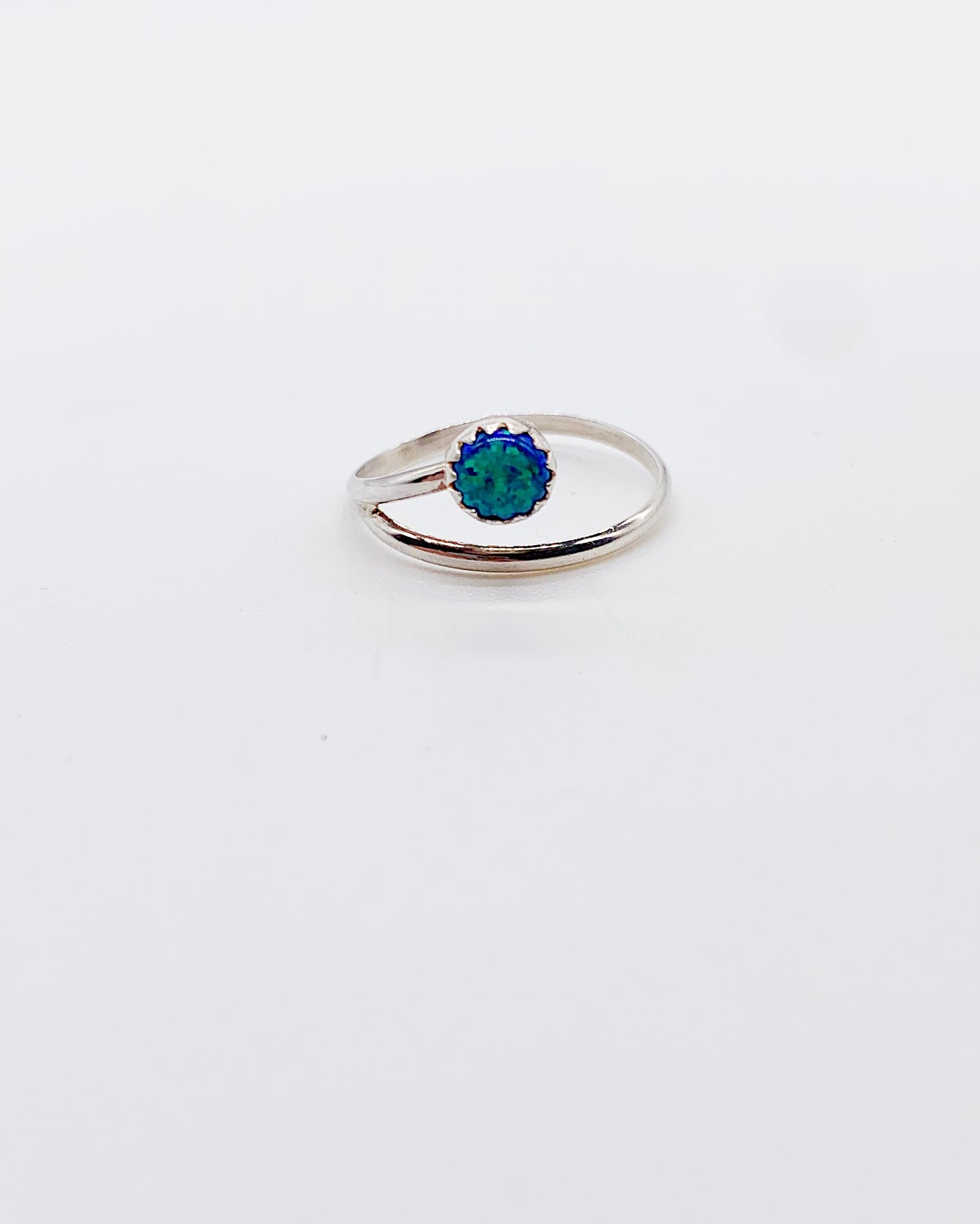 BLUE OPAL WRAP RING