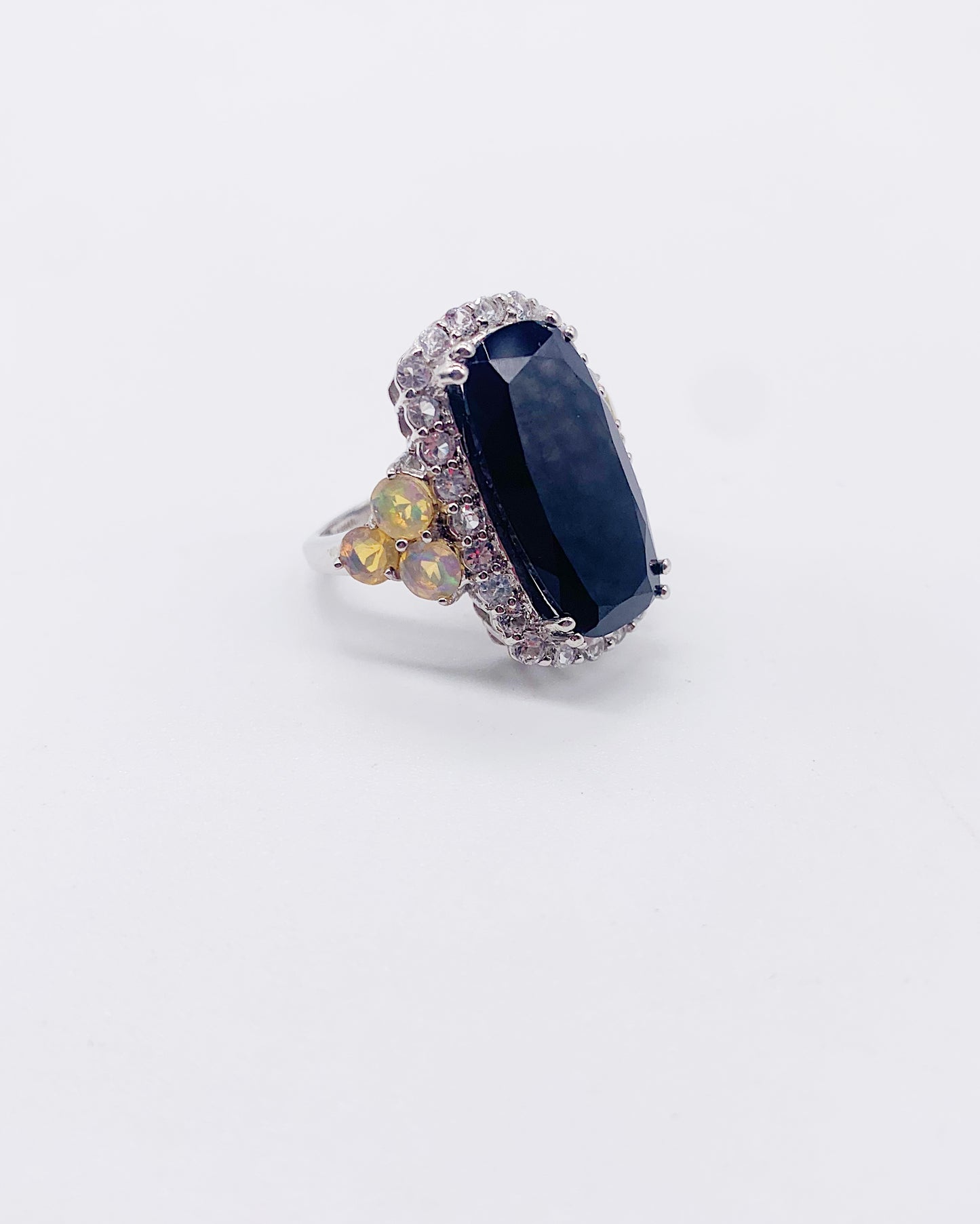 SPINEL & OPAL RING