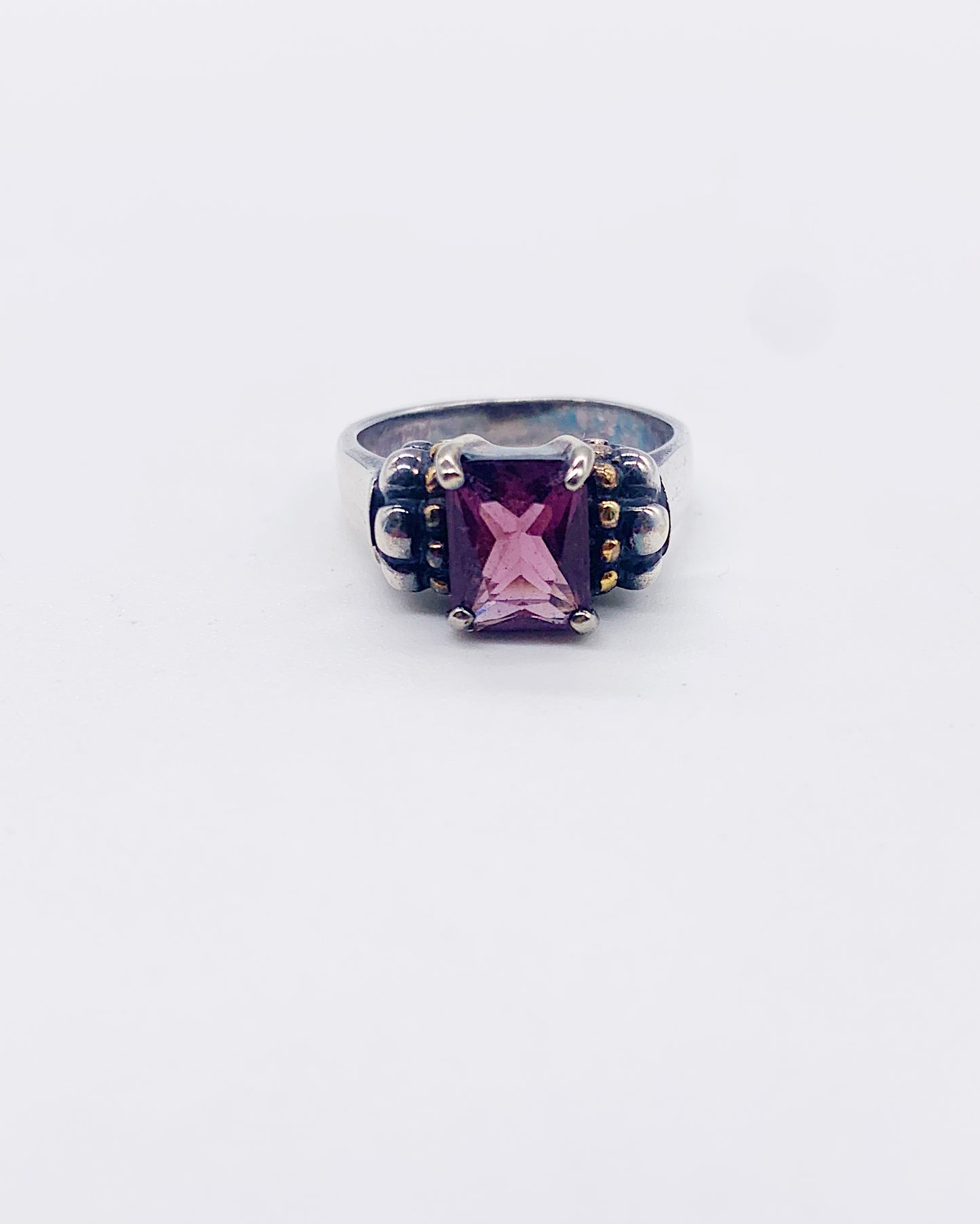 AMETHYST DROP BAND