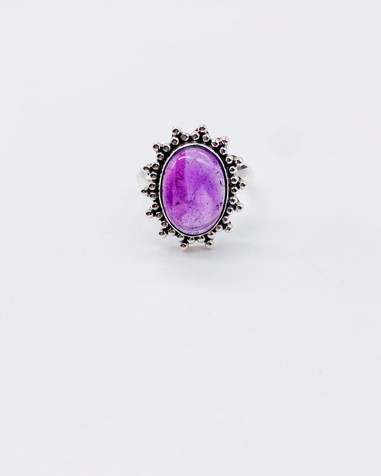 AMETHYST DROP RING