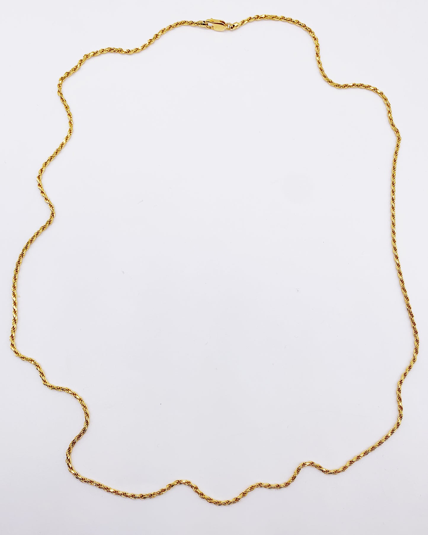 GOLD TWIST LINK NECKLACE