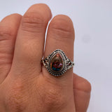 PINK DAHLIA TURQUOISE DROP RING ⋄ Size 10