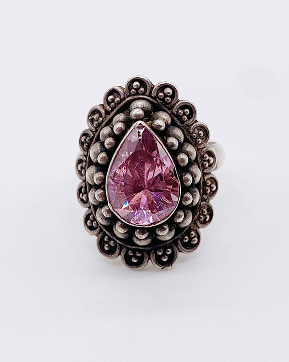 PINK ICE CZ RING ⋄ Size 7.5