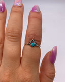 TURQUOISE BALI RING ⋄ Size 5