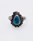 TURQUOISE SWIRL DROP RING ⋄ Size 3.75