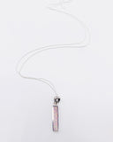 WHITE OPAL BAR NECKLACE