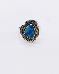 BLUE AUSTRALIAN OPAL RING • Sz 9