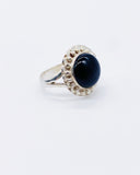 ROUND ONYX RING • Sz 8