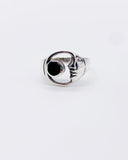 BLACK AGATE LUNA RING ⋄ Size 8