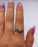 PINK OPAL HEART RING ⋄ Size 7.5