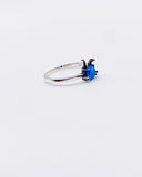 BLUE OPAL BUNNY RING ⋄ Size 6.25