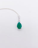 EMERALD TEARDROP NECKLACE