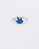 BLUE OPAL BUNNY RING ⋄ Size 6.25