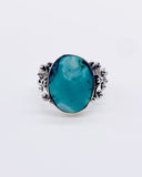 TURQUOISE BALI RING ⋄ Size 7.75
