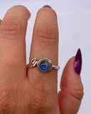 LABRADORITE SWIRL RING ⋄ Size 9.5