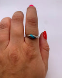 TURQUOISE INLAY CHANNEL RING