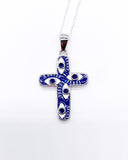 EVIL EYE CROSS NECKLACE