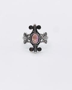 AMETHYST CROSS RING ⋄ Sz 8.5