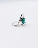 TURQUOISE TRIANGLE RING ⋄ Size 6.5