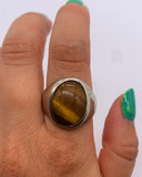 TIGER EYE RING • Sz 11.5