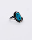 TURQUOISE LEAF RING