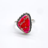 PINK SEA SEDIMENT JASPER RING ⋄ Size 6