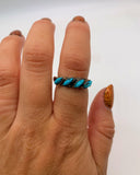 TURQUOISE NEEDLEPOINT BAND