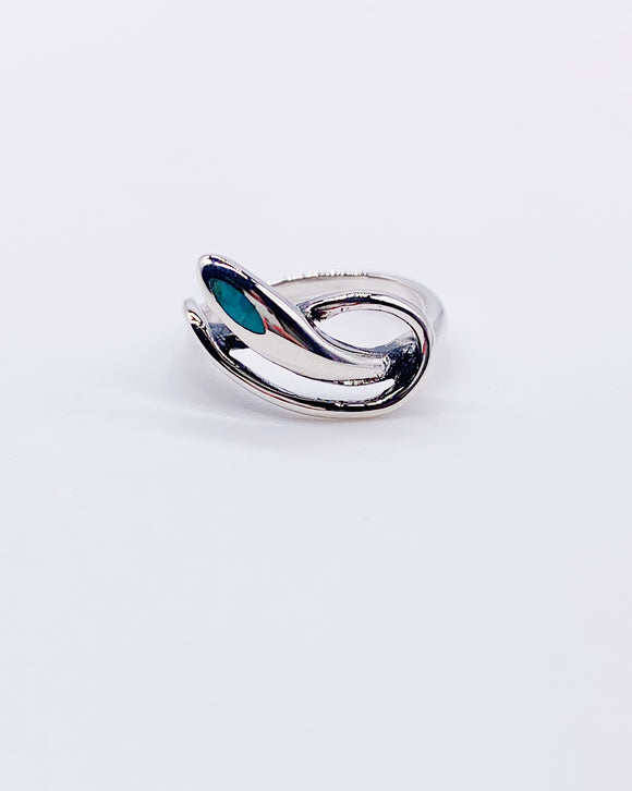 TURQUOISE SNAKE WRAP RING