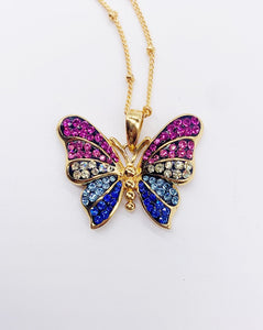 GOLD BUTTERFLY NECKLACE