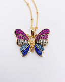 GOLD BUTTERFLY NECKLACE