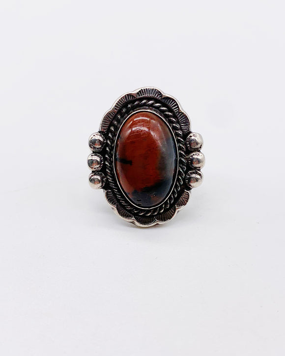 PETRIFIED WOOD RING