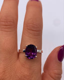 OVAL AMETHYST RING ⋄ Size 9