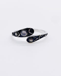 CELESTIAL MOONSTONE BAND ⋄ Size 9.75