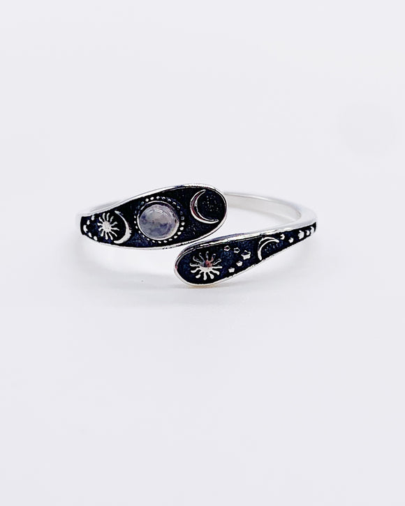 CELESTIAL MOONSTONE BAND ⋄ Size 9.75