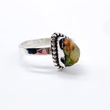 RAW GREEN TOURMALINE RING ⋄ Size 8