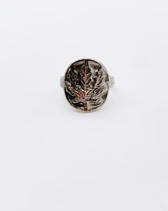 “LEAF” SHIELD RING • Sz 4.5