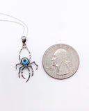 EVIL EYE SPIDER NECKLACE