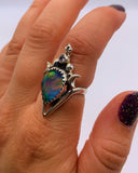 AURORA OPAL POINT RING • Sz 6.25 & 7