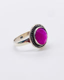 PINK MOONSTONE DROP RING ⋄ Size 8.5