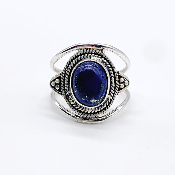 LAPIS EYELET RING ⋄ Size 7.5