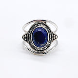 LAPIS EYELET RING ⋄ Size 7.5