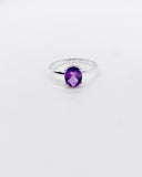 AMETHYST CLAW RING