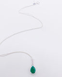 EMERALD TEARDROP NECKLACE