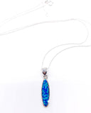 BLUE OPAL DROP NECKLACE