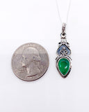 GREEN ONYX DROP NECKLACE