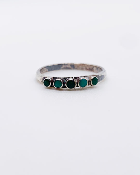 TURQUOISE ROW BAND ⋄ Size 8.5