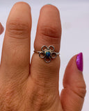 ZUNI OPAL FLOWER RING