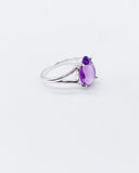 AMETHYST PEAR RING • Sz 8.75