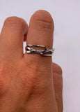 GEOMETRIC BAND RING ⋄ Size 6