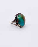 ROUND TURQUOISE RING • Sz 2.75